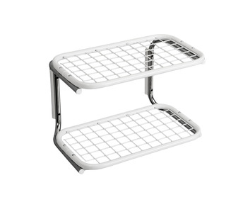 Essem-Classic-Skohylla-Dubbel-Vit-Krom-40CM